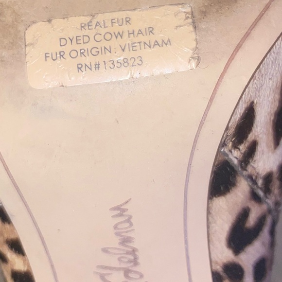 Sam Edelman Leopard Boots Women’s Size 9 pony Hair Ankle Booties animal print - Picture 12 of 12